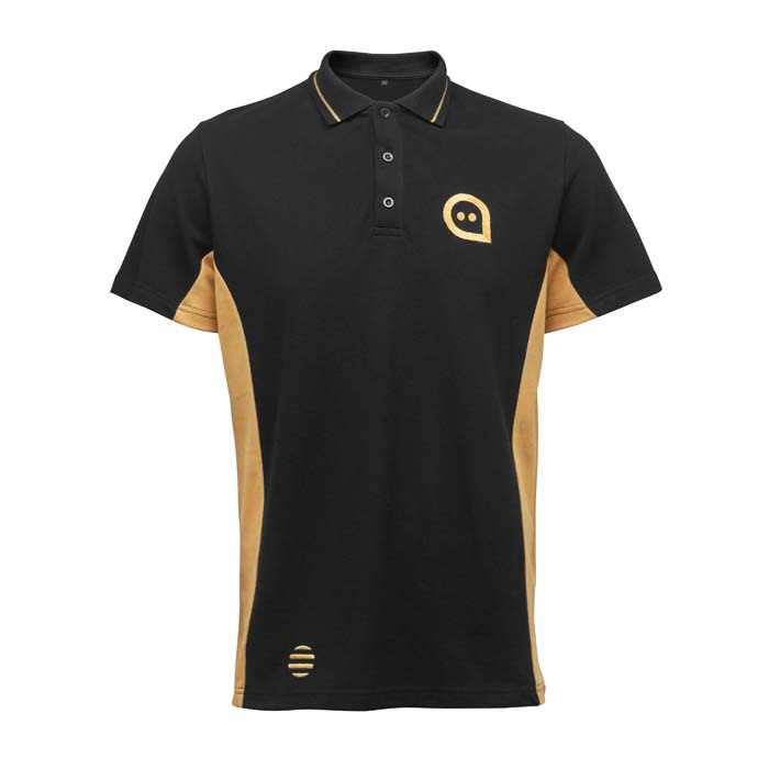 Cotton polo contrast sides/arms 190g