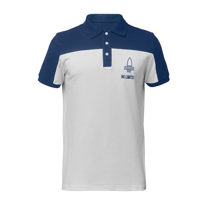 Duo colour cotton polo 190g