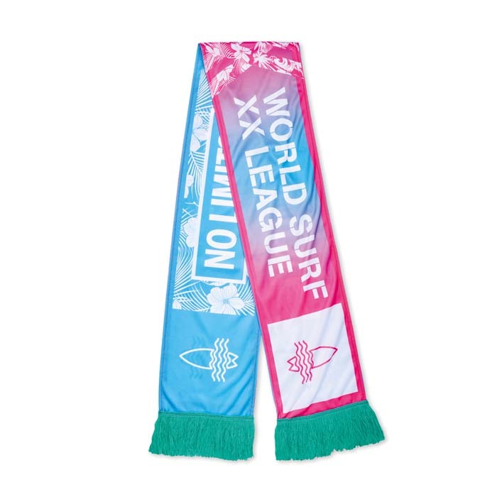 Full colour double layer scarf made of lycra fabric