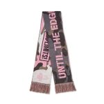 Double layer rPET jacquard scarf with in your multicolour custom design.