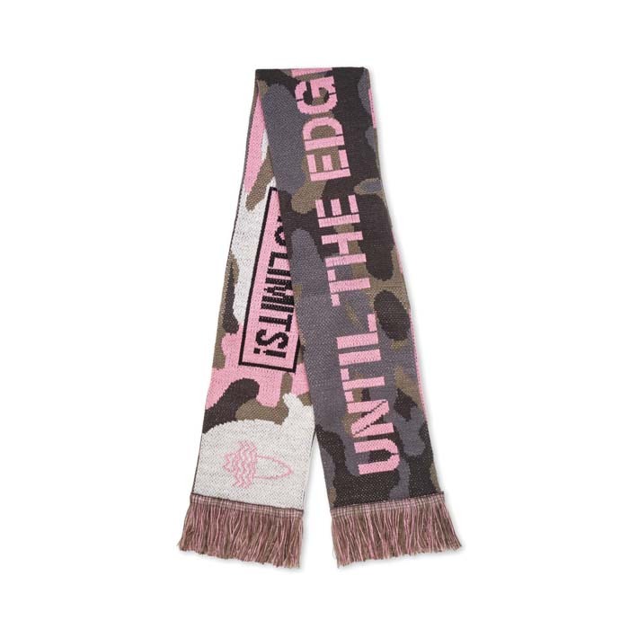 Double layer rPET jacquard scarf with in your multicolour custom design.