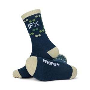 Your design Merino wool jacquard crew socks.