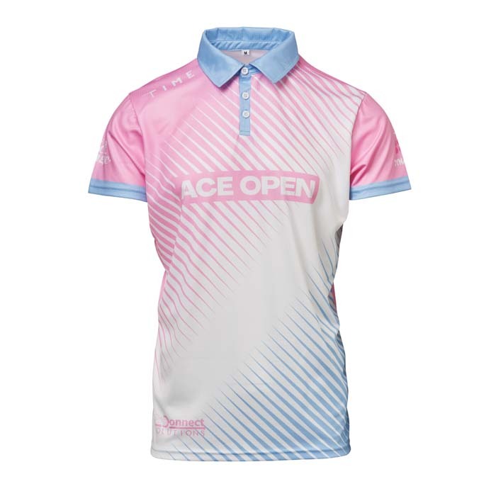 Sublimated slim fit polo 145g mesh