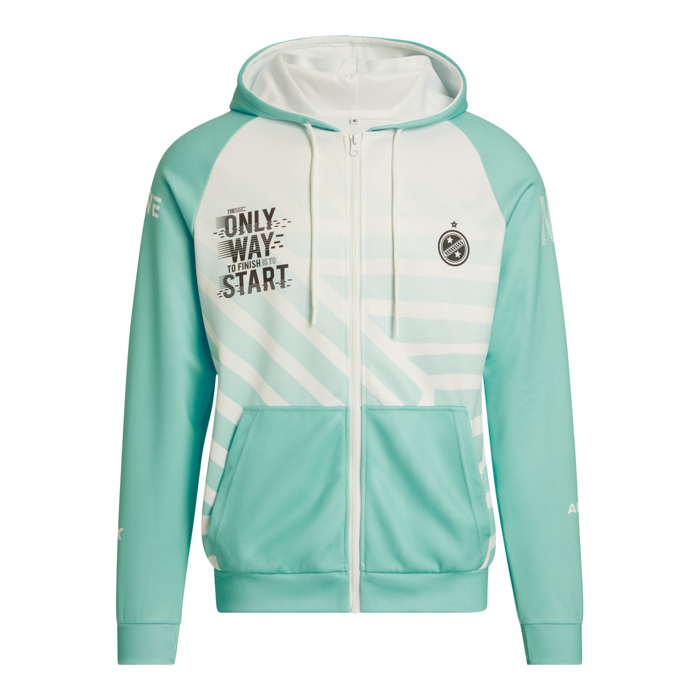 Sublimated zip raglan hoodie 280g